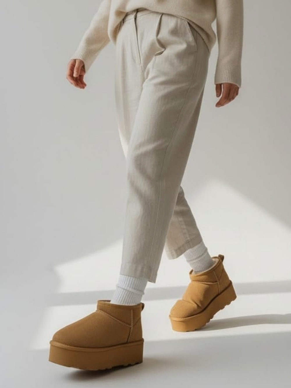 CUSHIONAIRE Hippy Chestnut Brown Suede Platform Ankle Boot - Picture 13 of 14